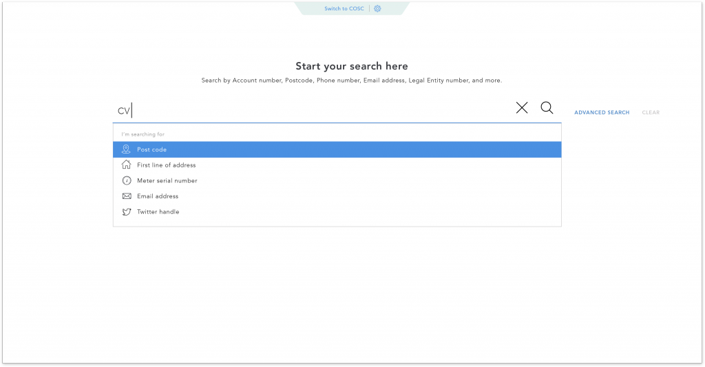 Search page