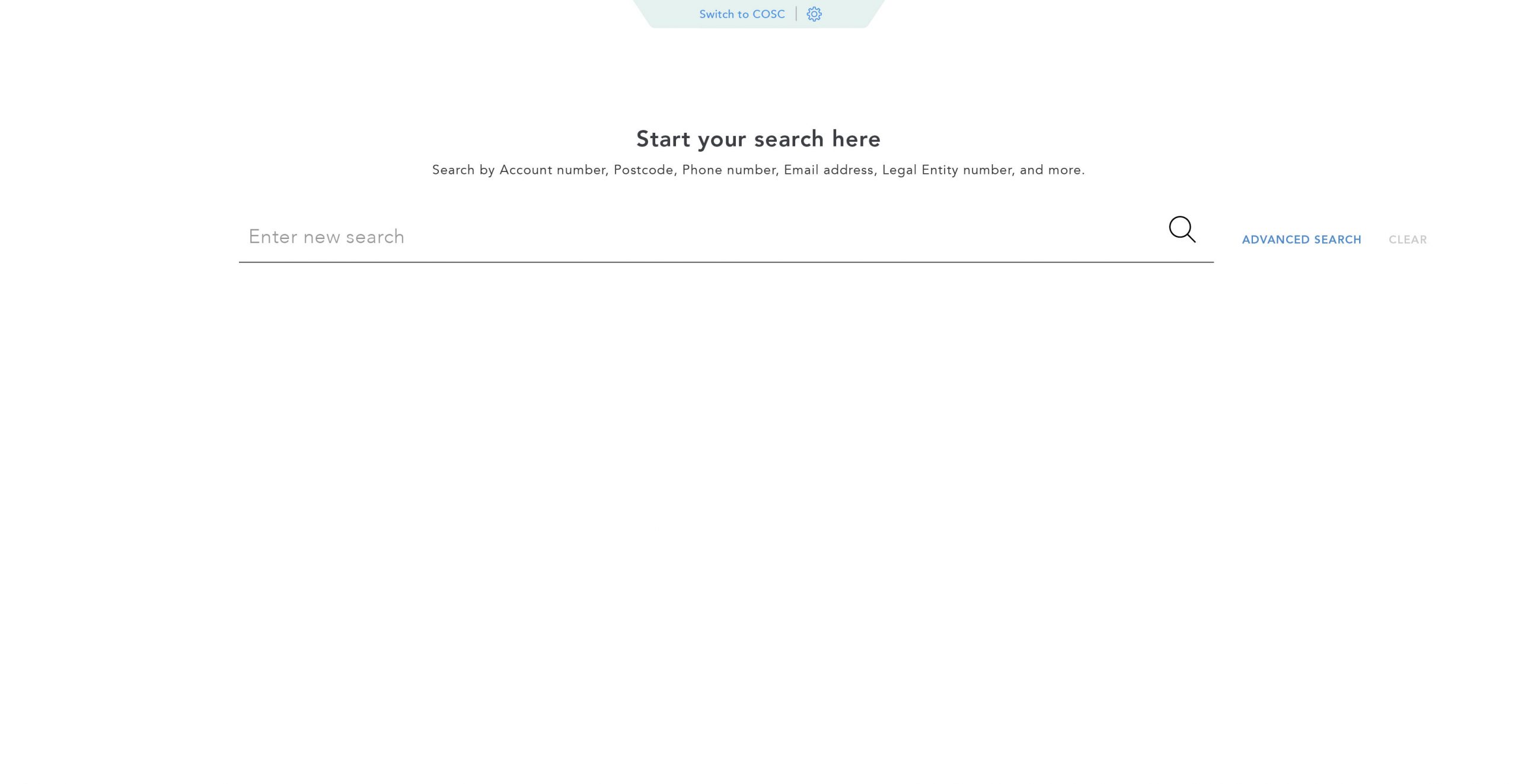 Search Landing Page